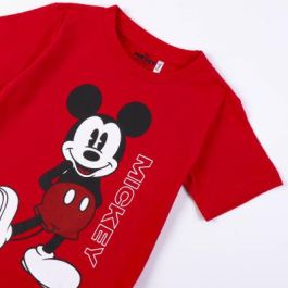 Camiseta Corta Single Jersey Mickey Rojo