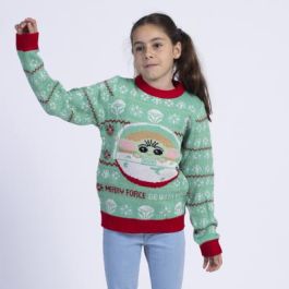 Jersey Unisex The Mandalorian Infantil Navidad Verde 10 Años