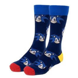 Calcetines pack 3 piezas sonic en caja (talla 40/46)