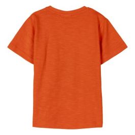 Camiseta Corta Single Jersey Spiderman Naranja