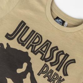 Camiseta Corta Single Jersey Jurassic Park Marrón