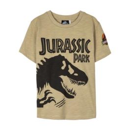 Camiseta Corta Single Jersey Jurassic Park Marrón