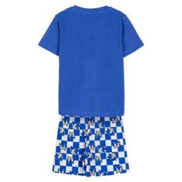 Pijama Corto Single Jersey Sonic Azul