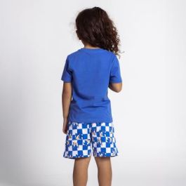 Pijama Corto Single Jersey Sonic Azul