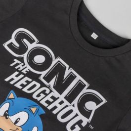 Camiseta Corta Single Jersey Sonic Negro