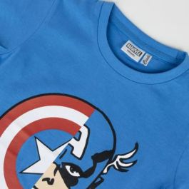 Camiseta Corta Single Jersey Avengers Azul