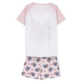 Pijama Corto Single Jersey Stitch Rosa