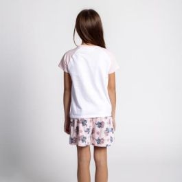 Pijama Corto Single Jersey Stitch Rosa