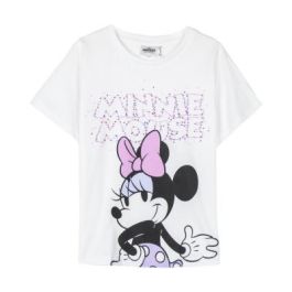 Camiseta de Manga Corta Infantil Minnie Mouse Blanco 2 Años Precio: 10.95000027. SKU: B18MQ53QLQ