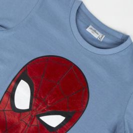 Camiseta Corta Single Jersey Spiderman Azul