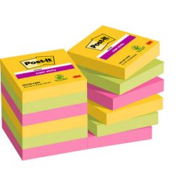 Post-it notas adhesivas super sticky 3 colores lugares carnival 47,6x47,6 -12 blocs- 90hojas Precio: 13.95000046. SKU: B1G67B4G5S