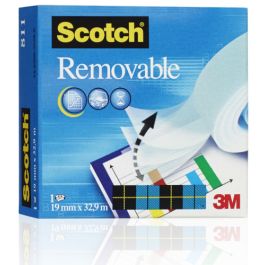 Scotch Magic cinta invisible removible rollo 19mm x 33m -pack 12 rollos- Precio: 10.50000006. SKU: B1BDS5HGHN