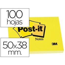 Pack 12 Blocs 100 Hojas Notas Adhesivas 38X51Mm Canary Yellow sin Encelofanado Individual 653-E Post-It 7100290163 Precio: 14.95000012. SKU: B18S9YQ9RS
