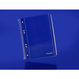 Cuaderno Espiral Liderpapel A5 Micro Serie Azul Tapa Blanda 80H 75 gr Cuadro5 mm 6 Taladros Azul 5 unidades