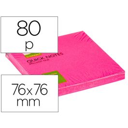 Bloc De Notas Adhesivas Quita Y Pon Q-Connect 76x76 mm Rosa Neon 80 Hojas 6 unidades Precio: 4.49999968. SKU: B1EQFZ7B3C