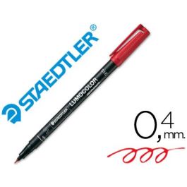 Rotulador Staedtler Lumocolor Retroproyeccion Punta De Fibra Permanente 313-2 Rojo Punta Super Fina Redonda 0.4 mm 10 unidades Precio: 15.49999957. SKU: S8422852