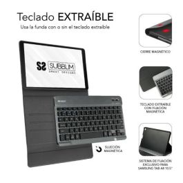 Funda para Tablet Subblim SUBKT3-BTS060 Negro Qwerty Español QWERTY