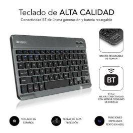 Funda para Tablet Subblim SUBKT3-BTS060 Negro Qwerty Español QWERTY