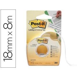 Cinta Adhesiva Post-It Para Ocultar Y Etiquetar 2 Lineas 18 Mt X 8 mm En Portarrollo Precio: 14.3868995886. SKU: B15YFEPHMF