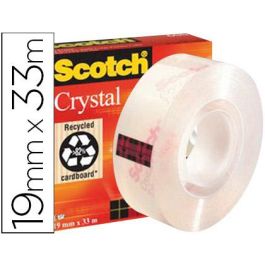 Scotch Cinta Adhesiva Supertransparente Crystal 600 Rollo 19 mm X 33M Caja Individual Precio: 2.8900003. SKU: B15DP4FQM5