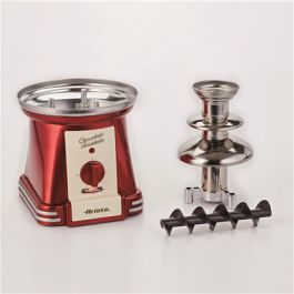 FUENTE DE CHOCOLATE ARIETE PARTY TIME 2962 - 90W - TORRE ACERO INOX - PARA 500G CHOCOLATE - REGULADOR DOBLE INTENSIDAD