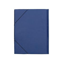 Carpeta Liderpapel Gomas Folio Solapas Plastico Azul