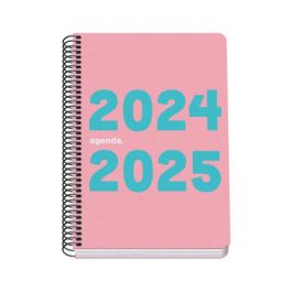 Agenda Escolar 2024-2025 Tamaño A5 Tapa Polipropileno Día Página Memory Basic Rosa Dohe 51756