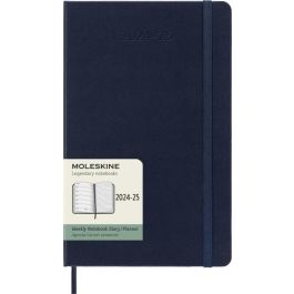 Agenda 18 Meses 2024-2025 Semanal L (13 X 21 Cm) Azul Zafiro Tapa Dura Moleskine DHB2018WN3Y25