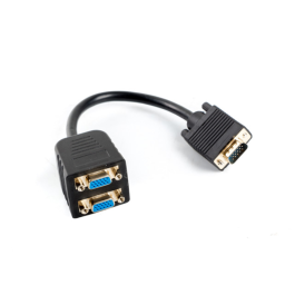 Lanberg AD-0020-BK Cable VGA 0,2 m, Conector VGA (D-Sub) a Doble VGA (D-Sub), Negro Precio: 8.79000023. SKU: S5604073