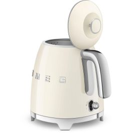 Smeg KLF05CREU Mini Hervidor de Agua Beige, 0.8L, 1400W, Acero Inoxidable, Indicador de Nivel de Agua, Filtrado