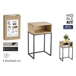 Moblekit Mesita Auxiliar Rectangular de Metal y Madera 40 x 30 x 68 cm (3 Unidades) Precio: 94.89000048. SKU: B1JNKAK33H
