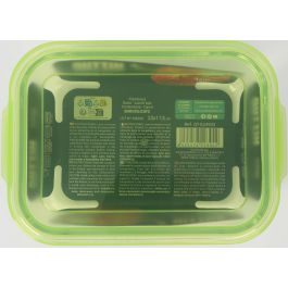 Fiambrera rectangular con tapa verde 23x17.5 cm Quttin (6 Unidades) Fiambrera rectangular con tapa verde 23x17.5 cm Quttin (6 Unidades)