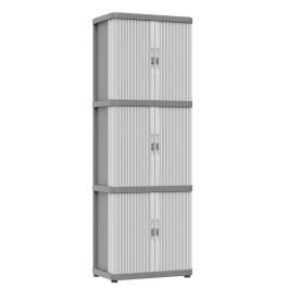 Terry Rolling Space Modular 3 Armario Modular 170 x 59 x 36 cm Gris Interior/Exterior Pies Regulables Puertas Correderas
