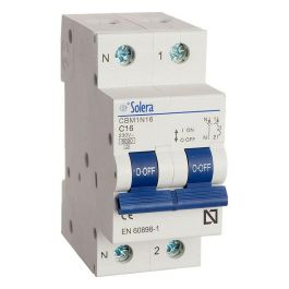 Solera Magnetotérmico 1 polo+neutro 16A CBM1N16 - Blanco, Baquelita, 240-415V Precio: 6.95000042. SKU: S7909633