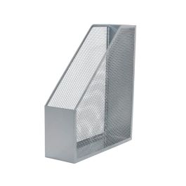 Revistero Metalico Q-Connect Rejilla Gxa29 gris 87x295x250 mm