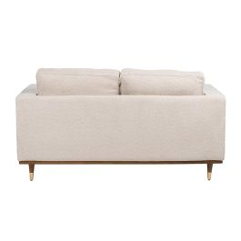 Sofá 2 Plazas Beige Tejido-Madera 172 X 91 X 84 cm