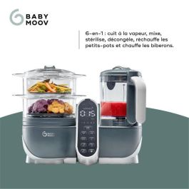 BABYMOOV Nutribaby Robot de comida para bebés (+) Gris industrial