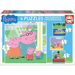 Puzzles Progresivos Peppa Pig 6-9-12-16 15918 Educa