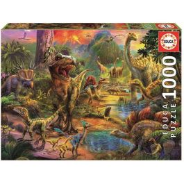 EDUCA Puzzle 1000 pieces - Terre De Dinosaures