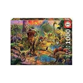 EDUCA Puzzle 1000 pieces - Terre De Dinosaures