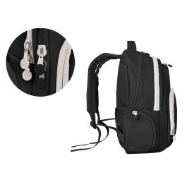 Mochila Antartik Fusion Flex Multibolsillo Negro 19 L 450x180x300 mm