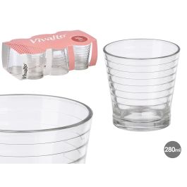Set 6 Vasos Raya Horizontal 280Ml Vivalto 33x9x18cm (Set de 8) Precio: 26.76036. SKU: B1CSG9M23Y