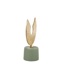 Figura Decorativa Alexandra House Living Dorado Aluminio Abstracto 20 x 10 x 26 cm Precio: 38.50000022. SKU: B18BLMKF3Y