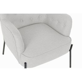 DKD Home Decor Sillón Beige y Negro 73 x 79.5 x 65 cm Poliester Metal