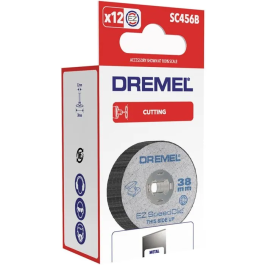 Dremel EZ Speedclic Discos Metálicos 12uds Ø38mm para Corte Rápido
