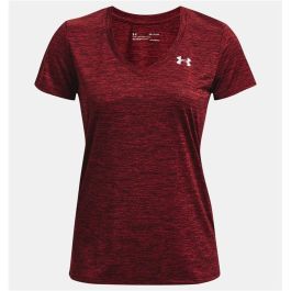 Camiseta de Manga Corta Mujer Under Armour Rojo Oscuro