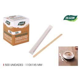 Algon Set de 500 Paletinas de Madera C/F, 110 x 1 x 5 mm (10 Unidades)