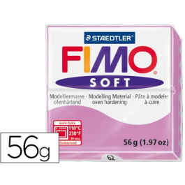 Staedtler Pasta de modelar Fimo Soft 57 gr Blanda y Suave Color Violeta Claro Precio: 2.6899994. SKU: B19W646F3R