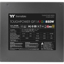 Thermaltake Toughpower GF1 Gold ARGB 850W Fuente de Alimentación
