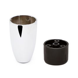 Q&Q ARLIK Pata de Plástico Resistente para Sillón Sofá Mueble Acabado Cromo Ø55mm Alto 75mm Largo 98mm Precio: 2.59000016. SKU: B1HS2P46N4